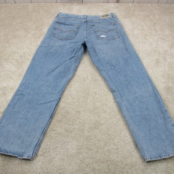 Levis Silvertab Jeans 'Womens 34 Blue Denim '94 Baggy Distressed 34x30 - Picture 4 of 16